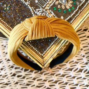 Mustard Yellow Knot Headband